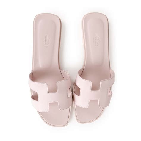 hermes rose petale oran|Oran sandal .